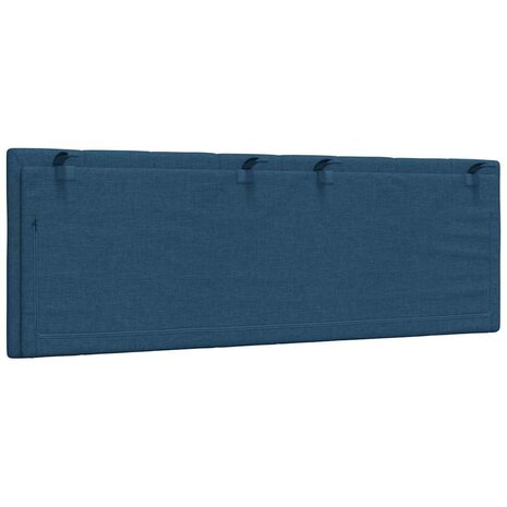 Hoofdbordkussen "Hanko" 120 cm stof blauw 6