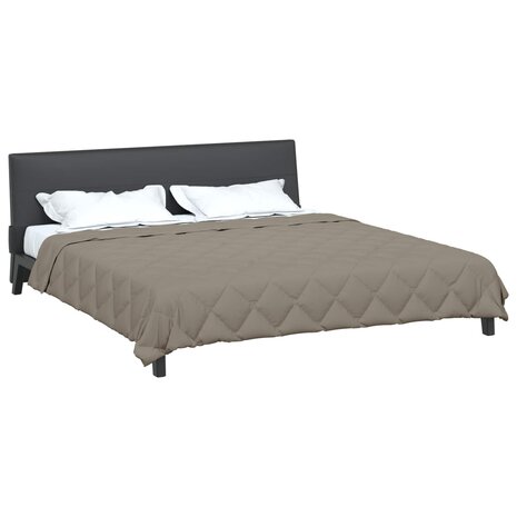 Zomerdekbed Lichtgrijs 220 x 200 cm Microvezel 3