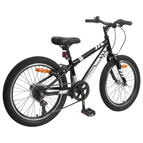 Mountainbike 20 Inch 6-Speed voor 5-8 jaar oud Zwart 3