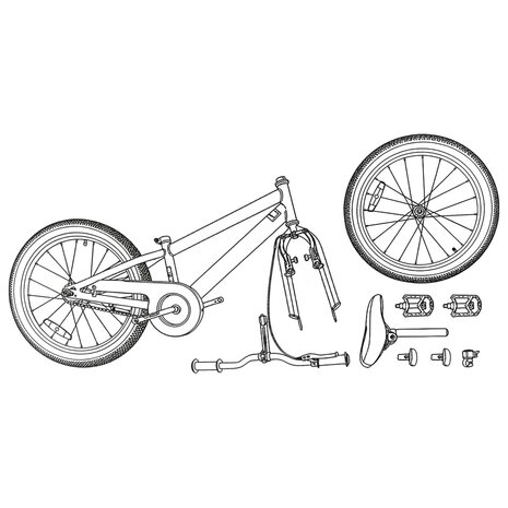 Mountainbike 20 Inch 6-Speed voor 5-8 jaar oud Zwart 8