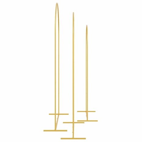 Trouwrand 3 pcs Goud Staal 6