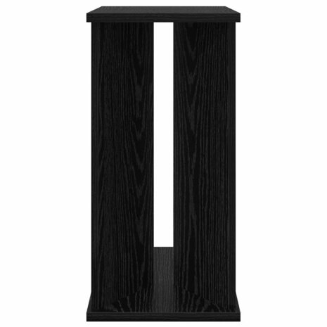 Bijzettafel Zwart Eiken 35 x 25 x 50 cm Bewerkt hout 6