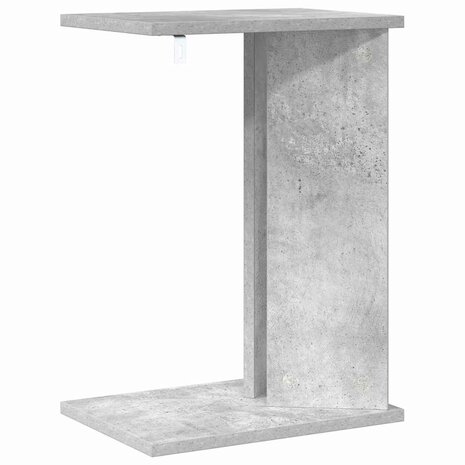 Bijzettafel Beton Grijs 35 x 25 x 50 cm Bewerkt hout 7