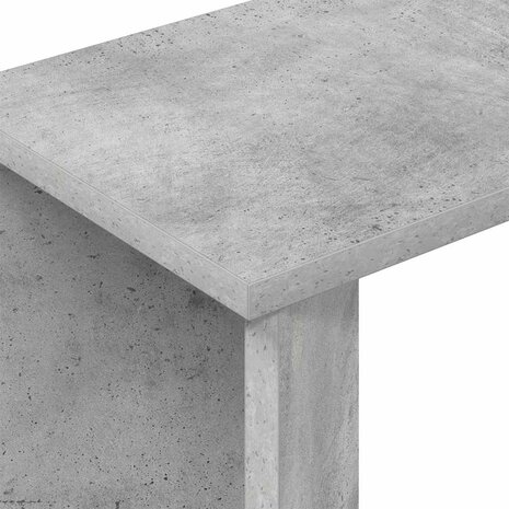 Bijzettafel Beton Grijs 35 x 25 x 50 cm Bewerkt hout 8