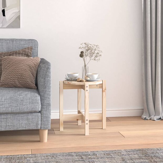 Salontafel &Oslash; 42,5x45 cm massief grenenhout 8720287208099 1