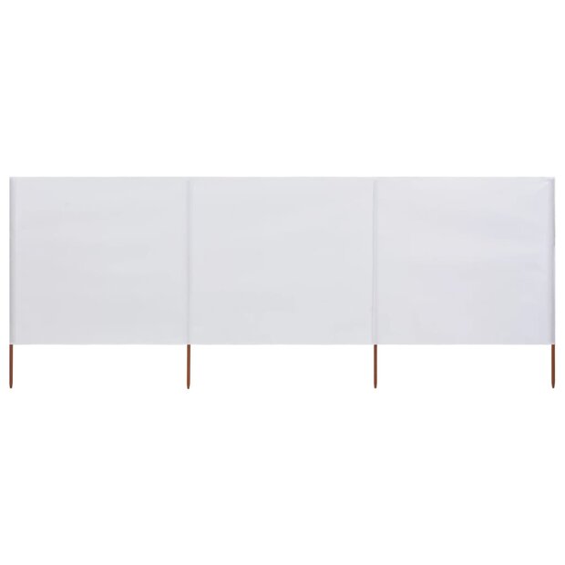 Windscherm 3-panelen 400x160 cm stof zandwit 8719883744759 1