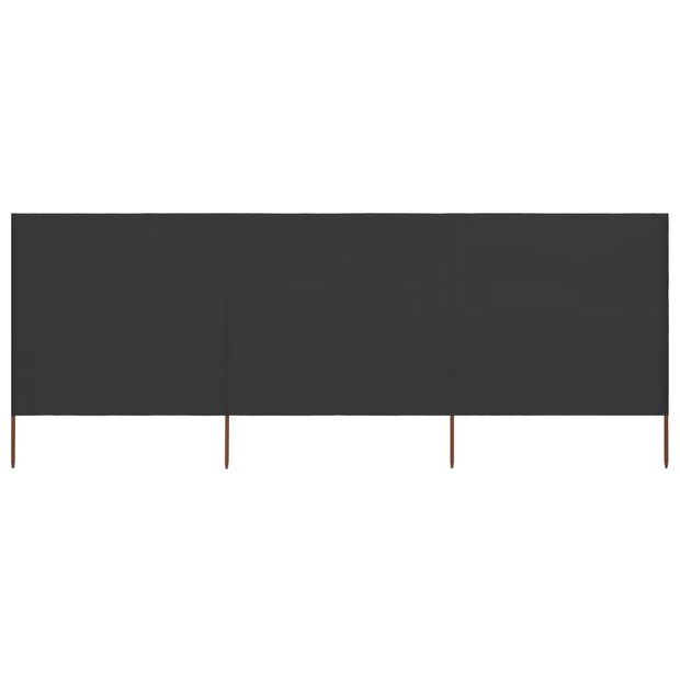 Windscherm 3-panelen 400x160 cm stof antraciet 8719883744773 1