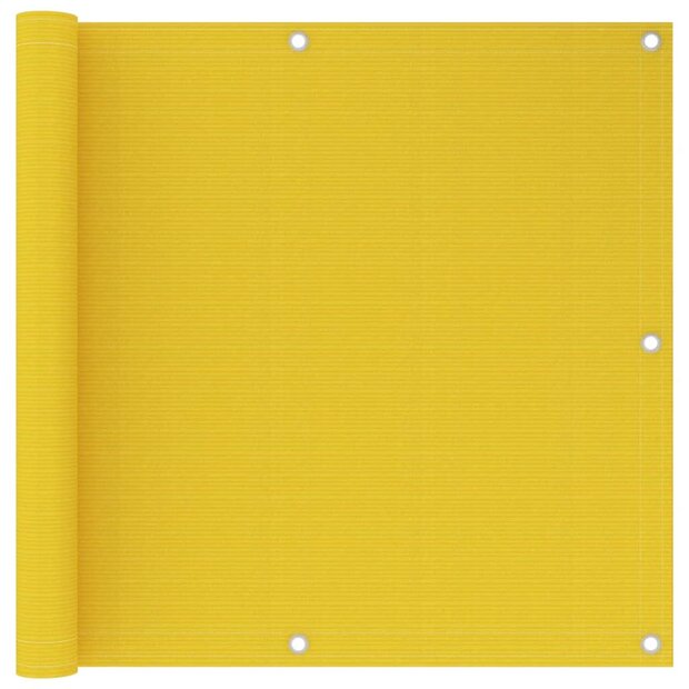 Balkonscherm 90x600 cm HDPE geel 8720286095621 1