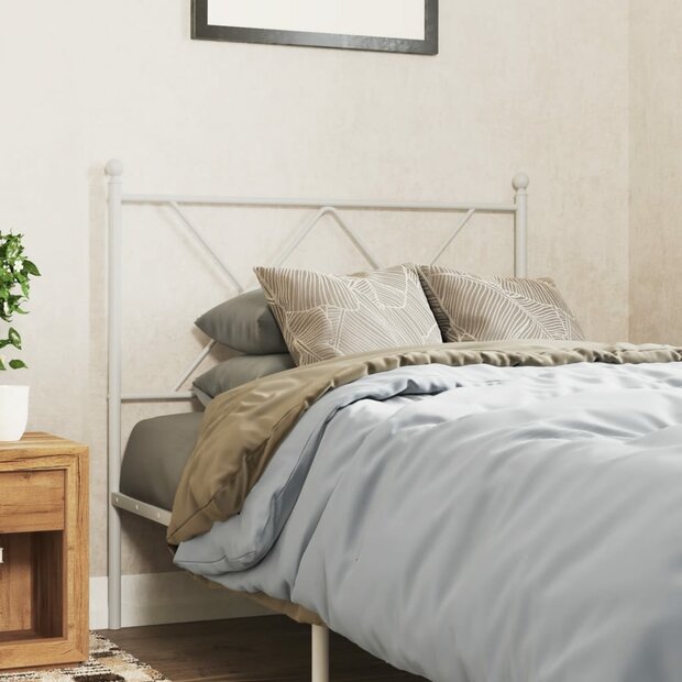 Hoofdbord 90 cm metaal wit 8721012374638 1