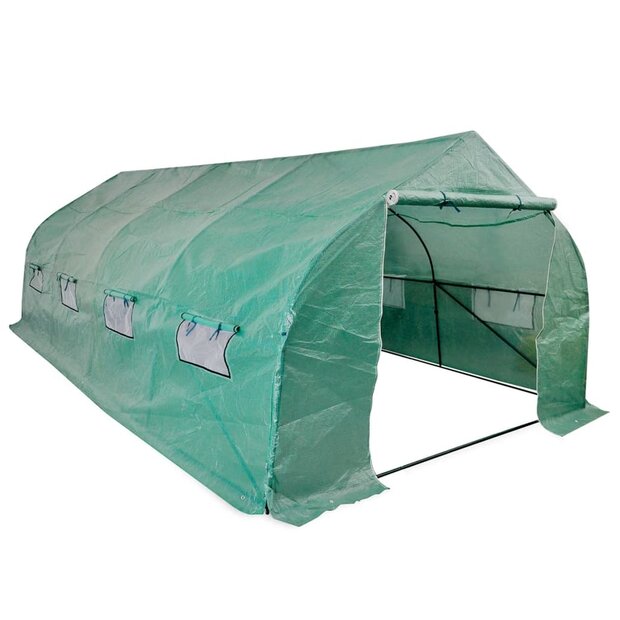 Tuinkas walk-in draagbare polytunnel met stalen frame 18 m&sup2; 1