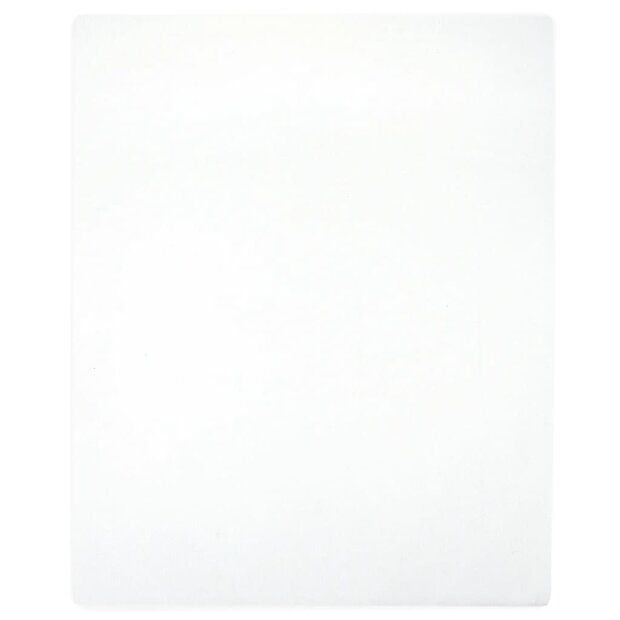 Hoeslaken jersey 140x200 cm katoen wit 1