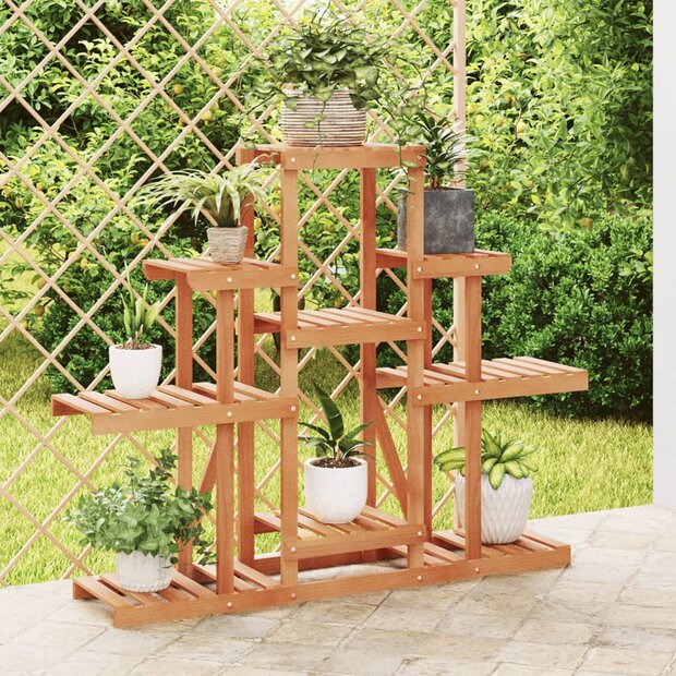 Bloemenstandaard 110x25x96 cm massief vurenhout 1