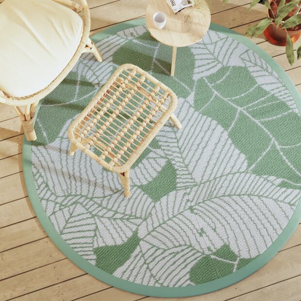 Buitenkleed &Oslash; 160 cm polypropeen groen 1