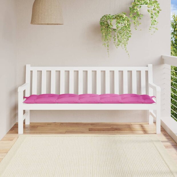 Tuinbankkussen 180x50x7 cm oxford stof roze 1