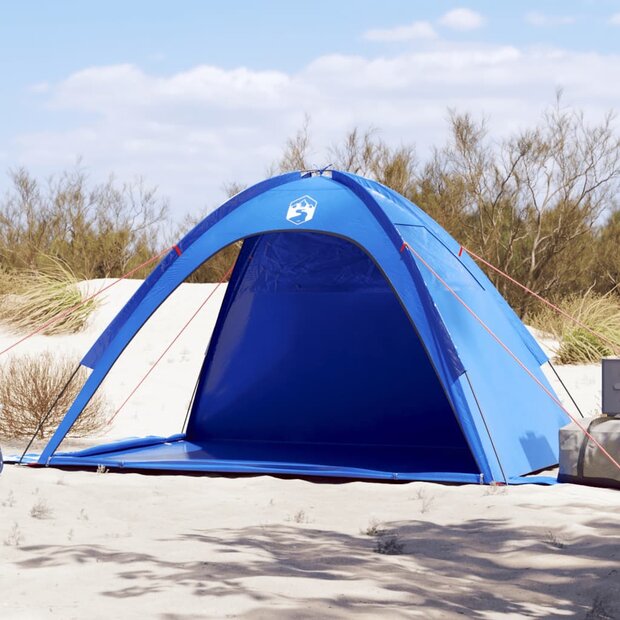 Strandtent waterdicht azuurblauw 1