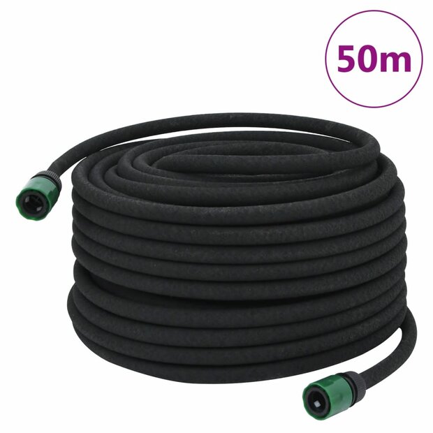 Druppelslang 0,6&amp;apos;&amp;apos; 50 m rubber zwart 1