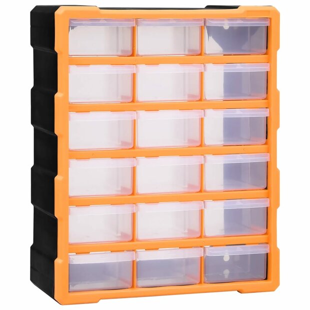 Organiser met 18 medium lades 38x16x47 cm 1