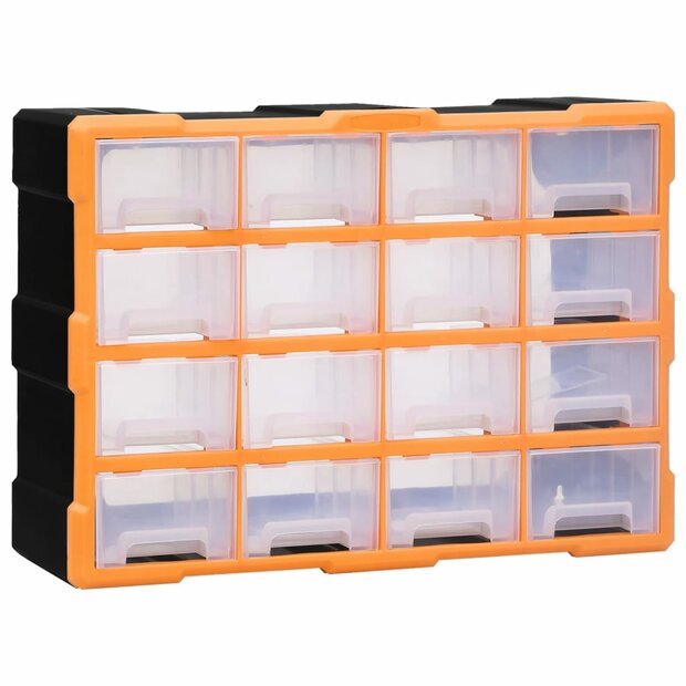 Organiser met 16 medium lades 52x16x37 cm 1