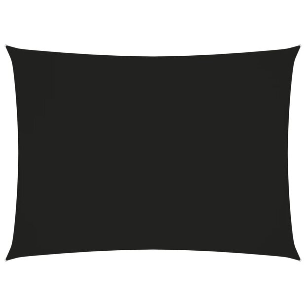 Zonnescherm rechthoekig 2x3,5 m oxford stof zwart 1
