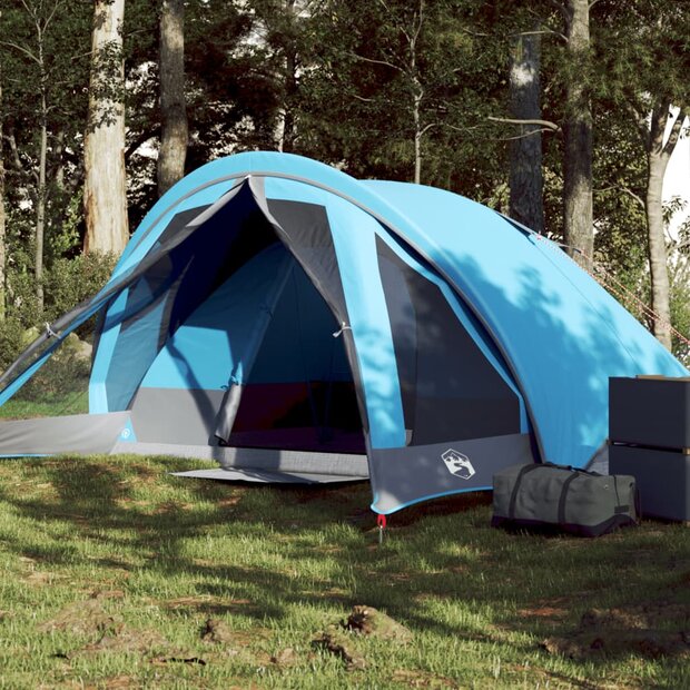 Tent 4-persoons waterdicht blauw 1