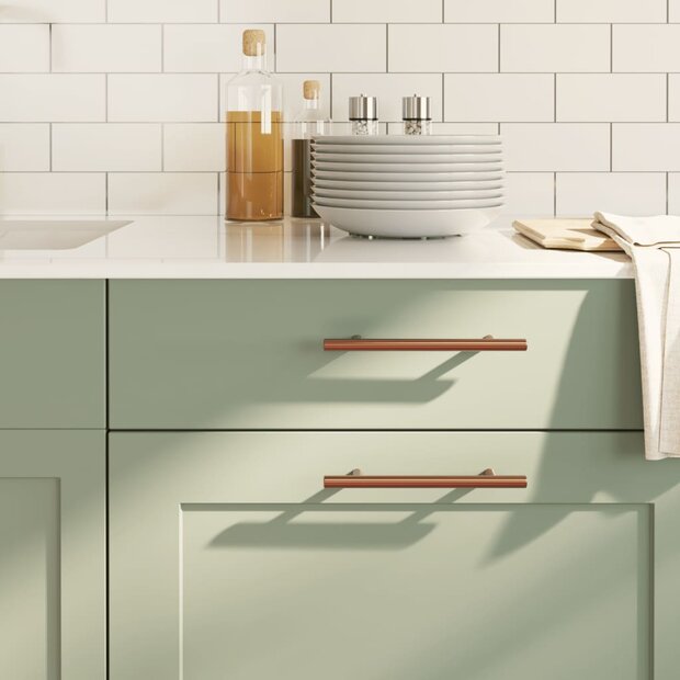 Handvatten 20 st 128 mm roestvrij staal bronskleurig 1