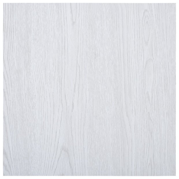 Vloerplanken zelfklevend 5,11 m&sup2; PVC wit 1