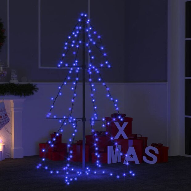 Kegelkerstboom 160 LED&amp;apos;s binnen en buiten 78x120 cm 1