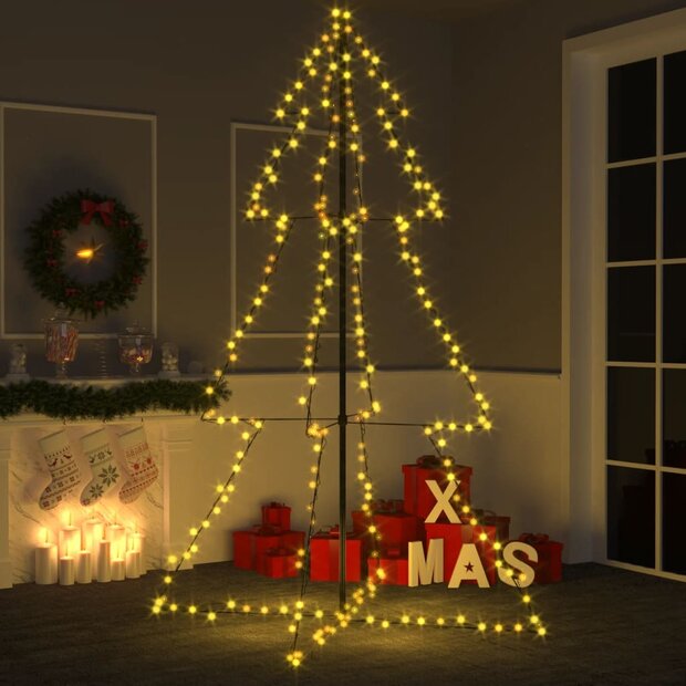 Kegelkerstboom 240 LED&amp;apos;s binnen en buiten 118x150 cm 1