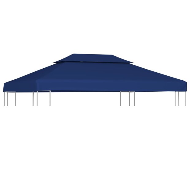 Prieeldak 2-laags 4x3m 310 g/m&sup2; blauw 1