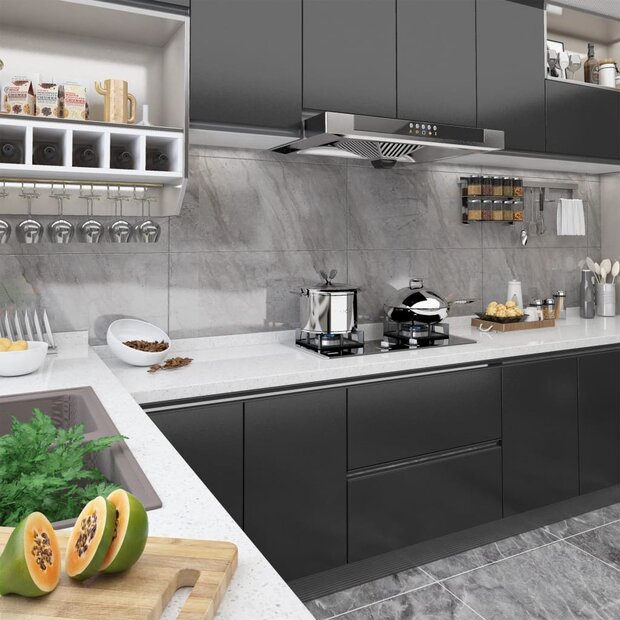 Meubelfolie zelfklevend 500x90 cm PVC zwart 1