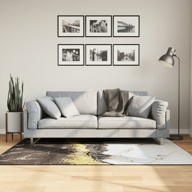 Vloerkleed wasbaar anti-slip 120x180 cm meerkleurig 1