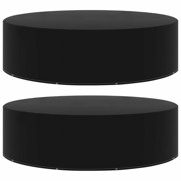 Tuinmeubelhoezen 2 st met 10 oogjes 205x90 cm 1