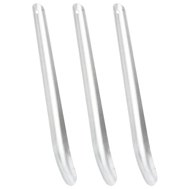 Zweetschrapers paard 3 st aluminium zilverkleurig 1