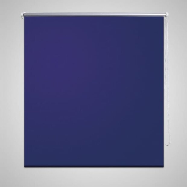 Rolgordijn verduisterend 40 x 100 cm marine / blauw 1