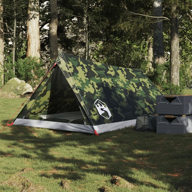 Tent 2-persoons waterdicht camouflage 1