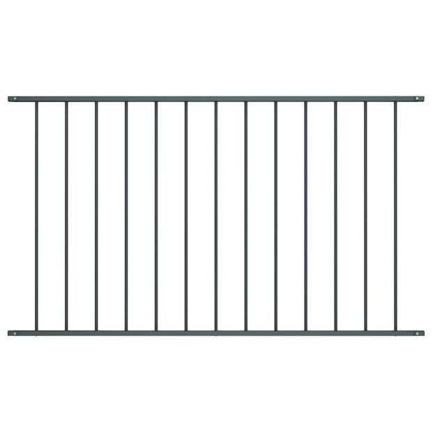 Hekpaneel 1,7x0,75 m gepoedercoat staal antraciet 1