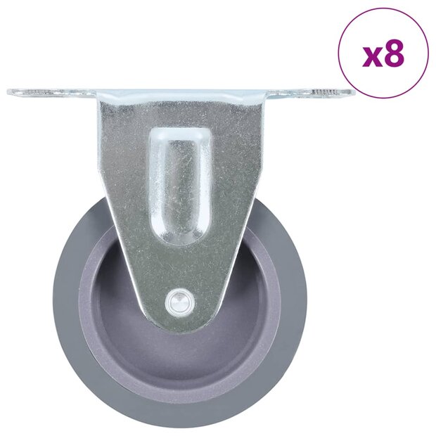 8 st Wielen vast 75 mm 1