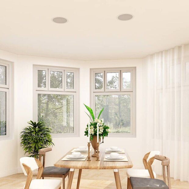 Wand- en plafondluidsprekers inbouw 2 st 120 W 1