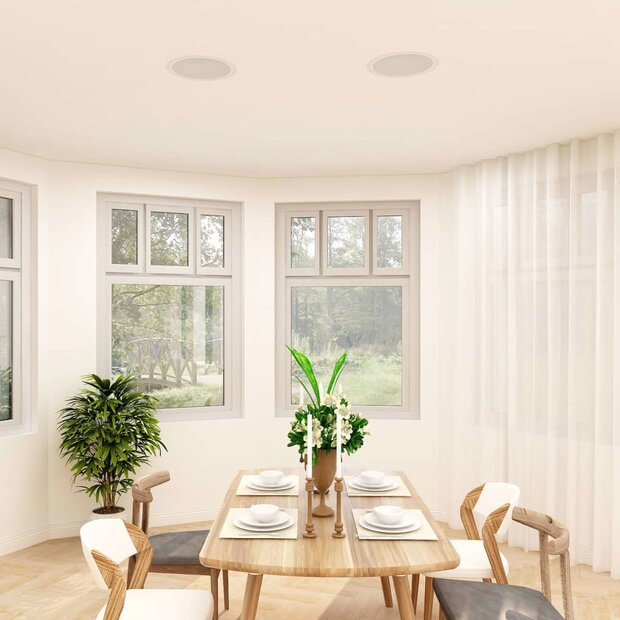 Wand- en plafondluidsprekers met tweeter inbouw 2 st 360 W 1