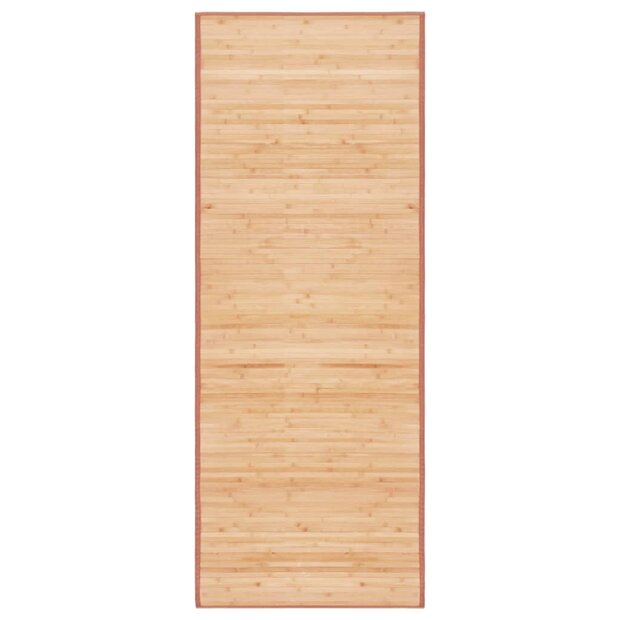 Tapijt 80x200 cm bamboe bruin 1