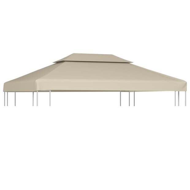 Vervangend tentdoek prieel 310 g/m&sup2; 3x4 m beige 1