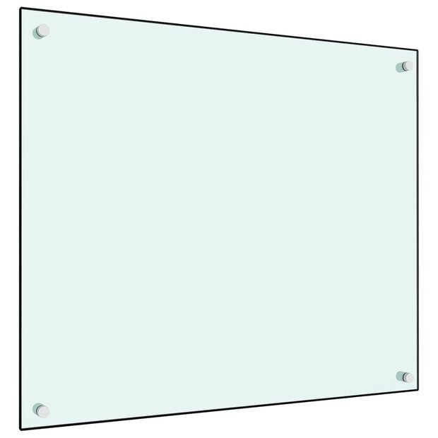 Spatscherm keuken 70x60 cm gehard glas wit 1