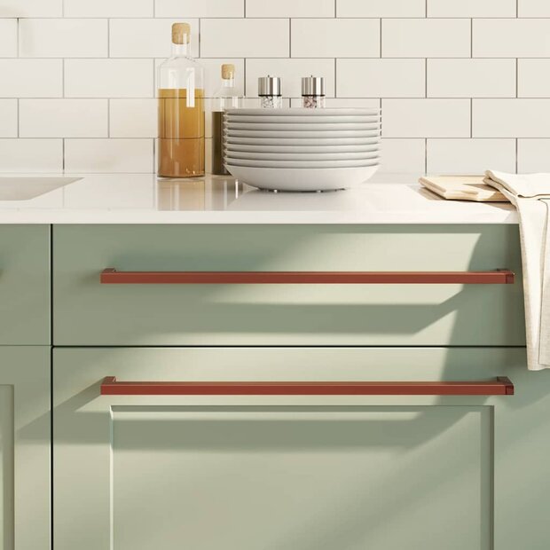 Handvatten 5 st 480 mm roestvrij staal bronskleurig 1