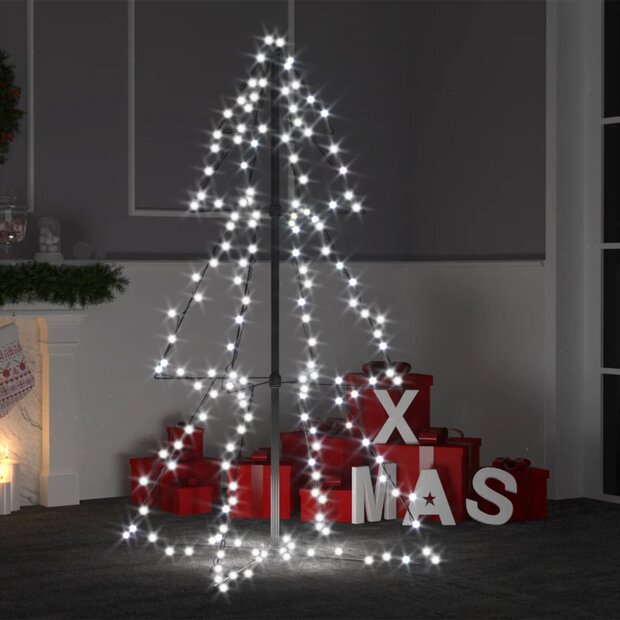 Kegelkerstboom 160 LED&amp;apos;s binnen en buiten 78x120 cm 1