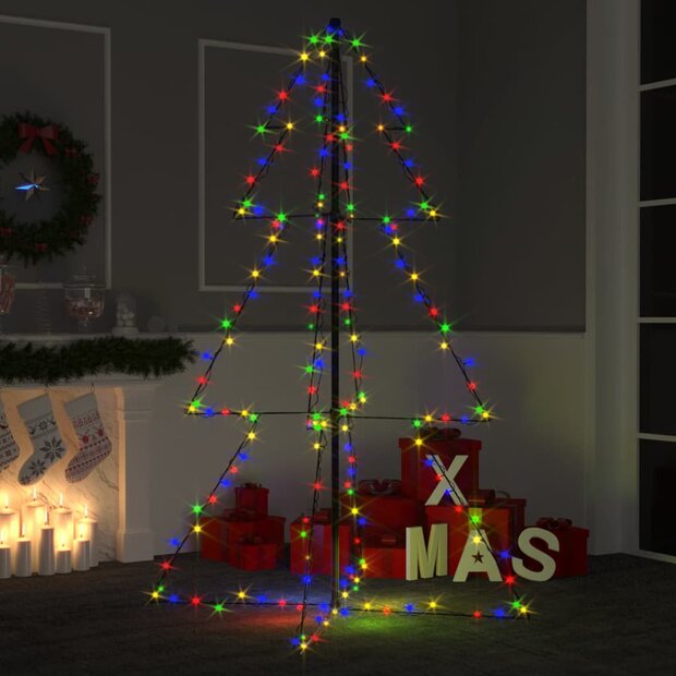 Kegelkerstboom 200 LED&amp;apos;s binnen en buiten 98x150 cm 1