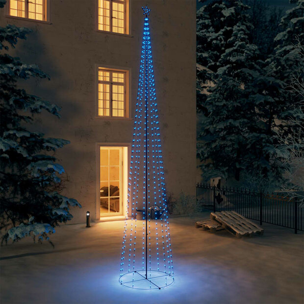 Kegelkerstboom 752 blauwe LED&amp;apos;s 160x500 cm 1