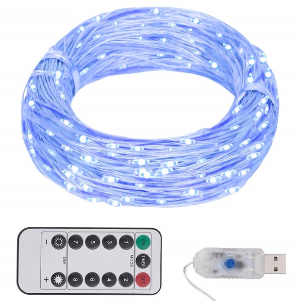 Lichtslinger met 150 LED&amp;apos;s 15 m blauw 1
