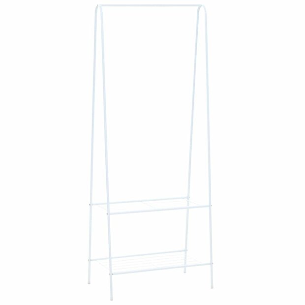 Kledingrek 59x35x150 cm wit 1