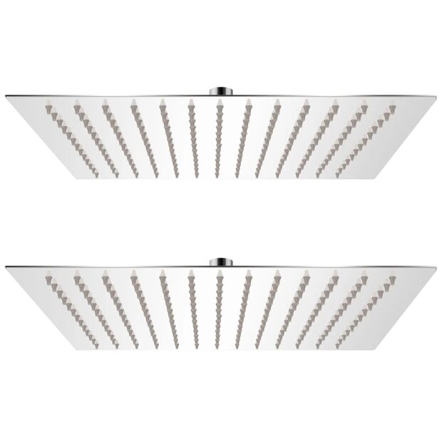 Regendouchekop 2 st 30x30 cm roestvrij staal 1