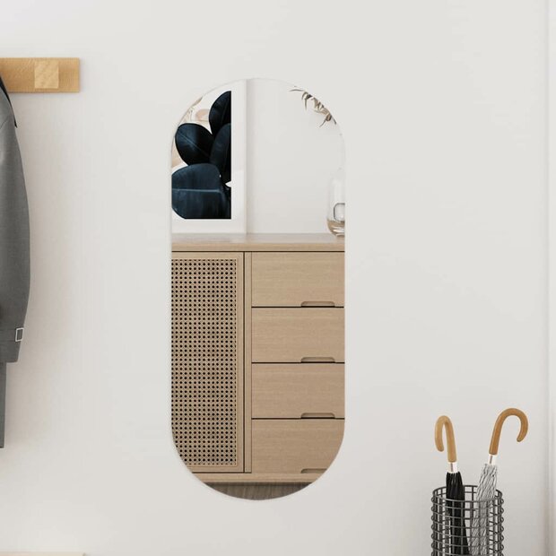 Wandspiegel 25x60 cm ovaal glas 1